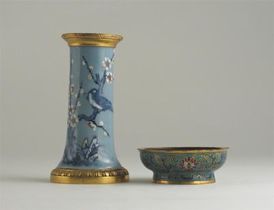 Appraisal: A small Chinese cloisonn bowl with a flared foot the