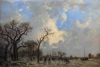 Appraisal: Painting Johan Barthold Jongkind Johan Barthold Jongkind Dutch - Les