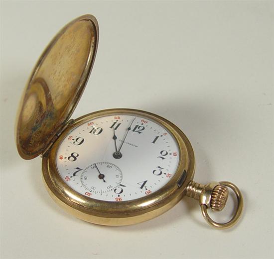 Appraisal: Hunt Case Illinois Pocket Watch Illinois Watch Co Serial jewels