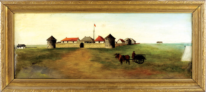 Appraisal: OLD FORT GARRY WINNIPEG CANADA CIRCA Oil on academy board