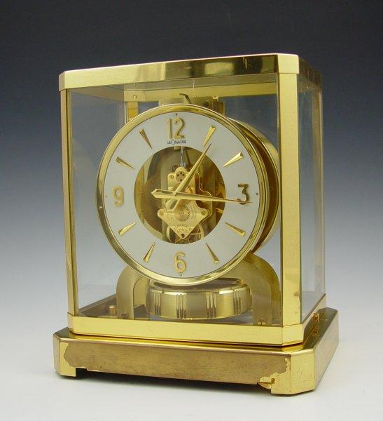 Appraisal: 'S LECOULTRE ATMOS CLOCK Brass case with plastic sides and