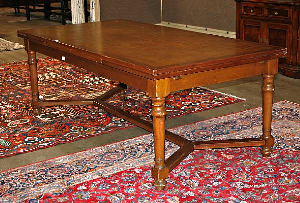 Appraisal: A Baroque style hardwood refectory table height in width ft