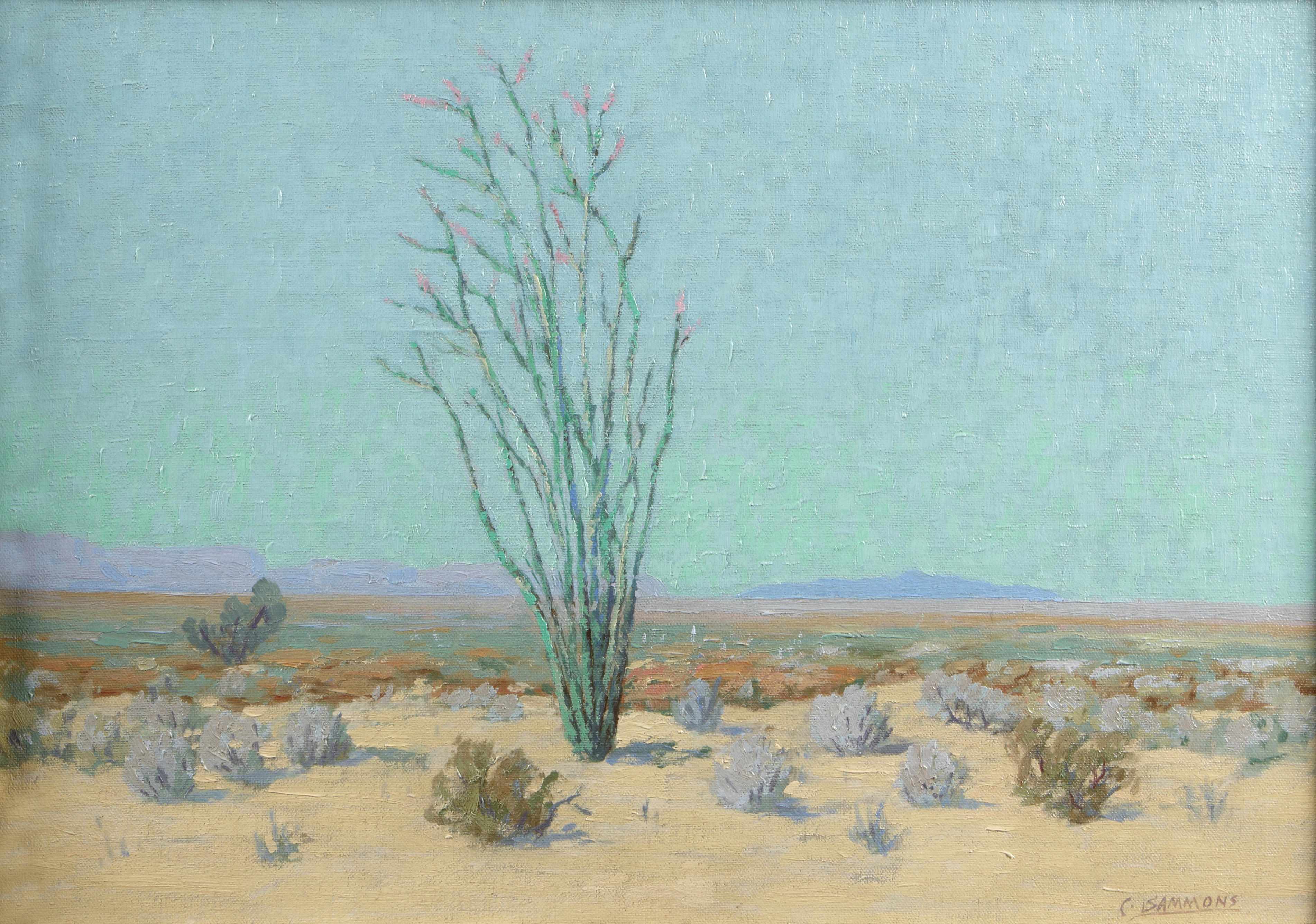 Appraisal: Carl Sammons American - Blooming Ocotillo Palm Springs signed 'C