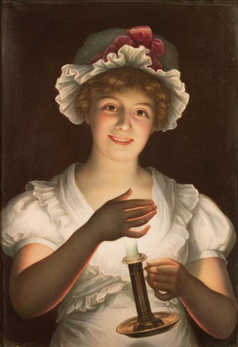 Appraisal: A K P M BERLIN PORCELAIN PLAQUE of Lisette -