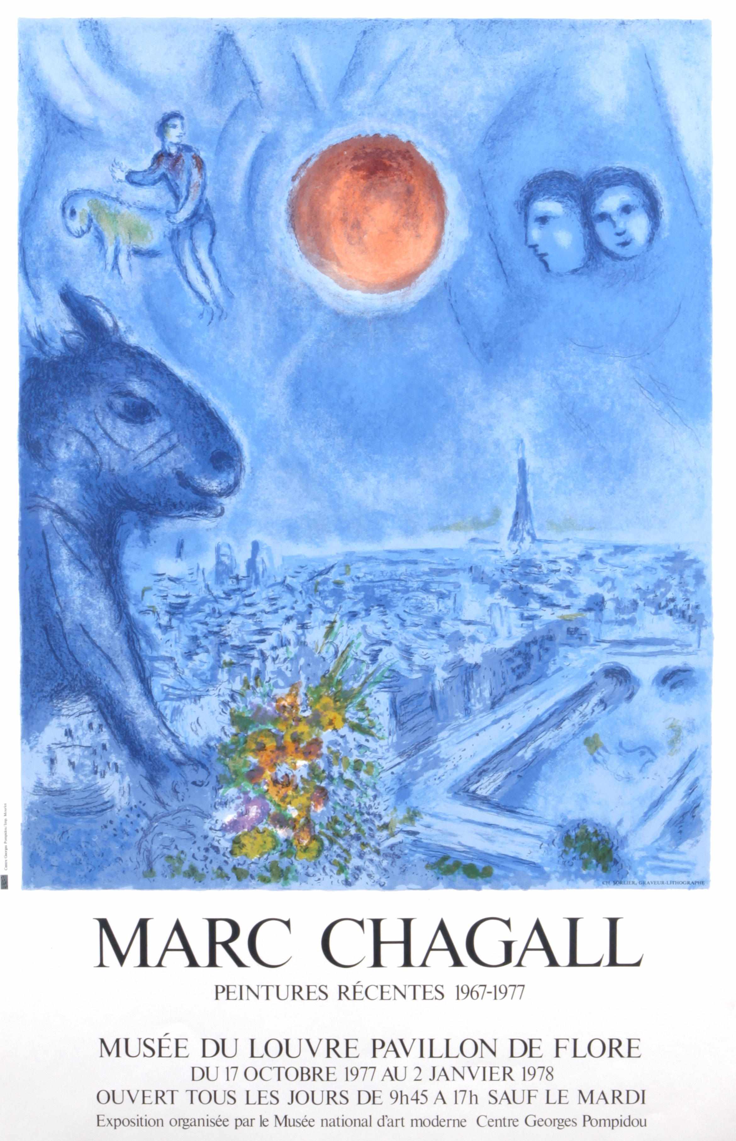 Appraisal: After Marc Chagall Russian French - Floral Offering Marc Chagall