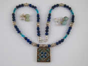 Appraisal: A mixed lot comprising a lapis lazuli and white metal