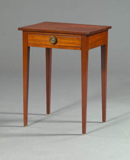 Appraisal: American Hepplewhite Cherrywood Work Table second quarter th century the