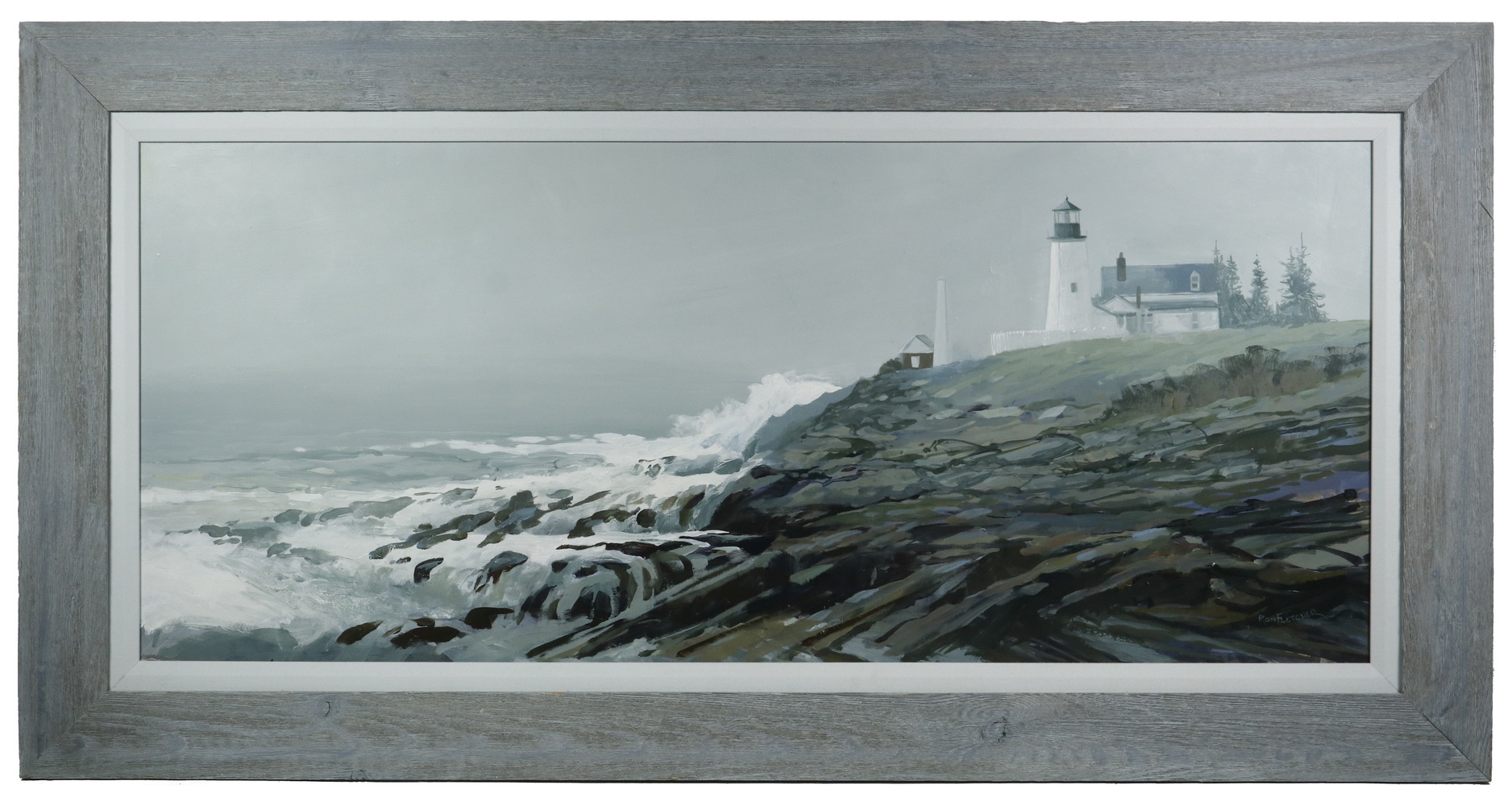 Appraisal: RON FLETCHER TH C MAINE Pemaquid Light oil on board