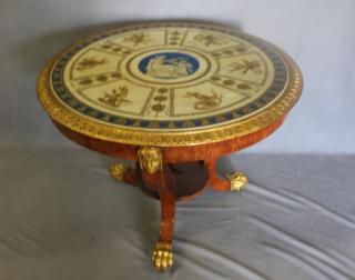 Appraisal: Italian Neoclassical Aboyna and Parcel Gilt Center Table From a