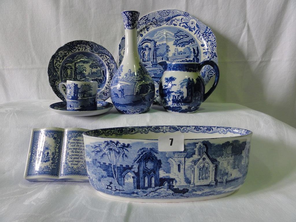 Appraisal: A collection of Copeland Spode blue and white printed Italian