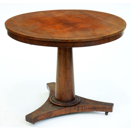 Appraisal: A Victorian rosewood table on plain pillar and tripartite base