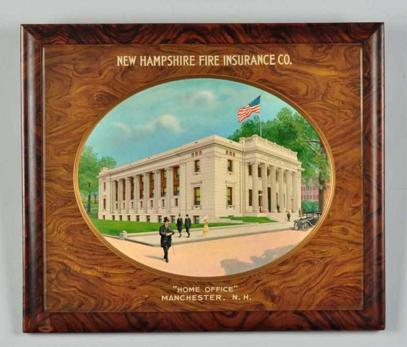 Appraisal: Tin New Hampshire Fire Insurance Co Sign Description From Manchester