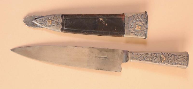 Appraisal: Fixed Blade Gaucho Knife The knife has a - blade