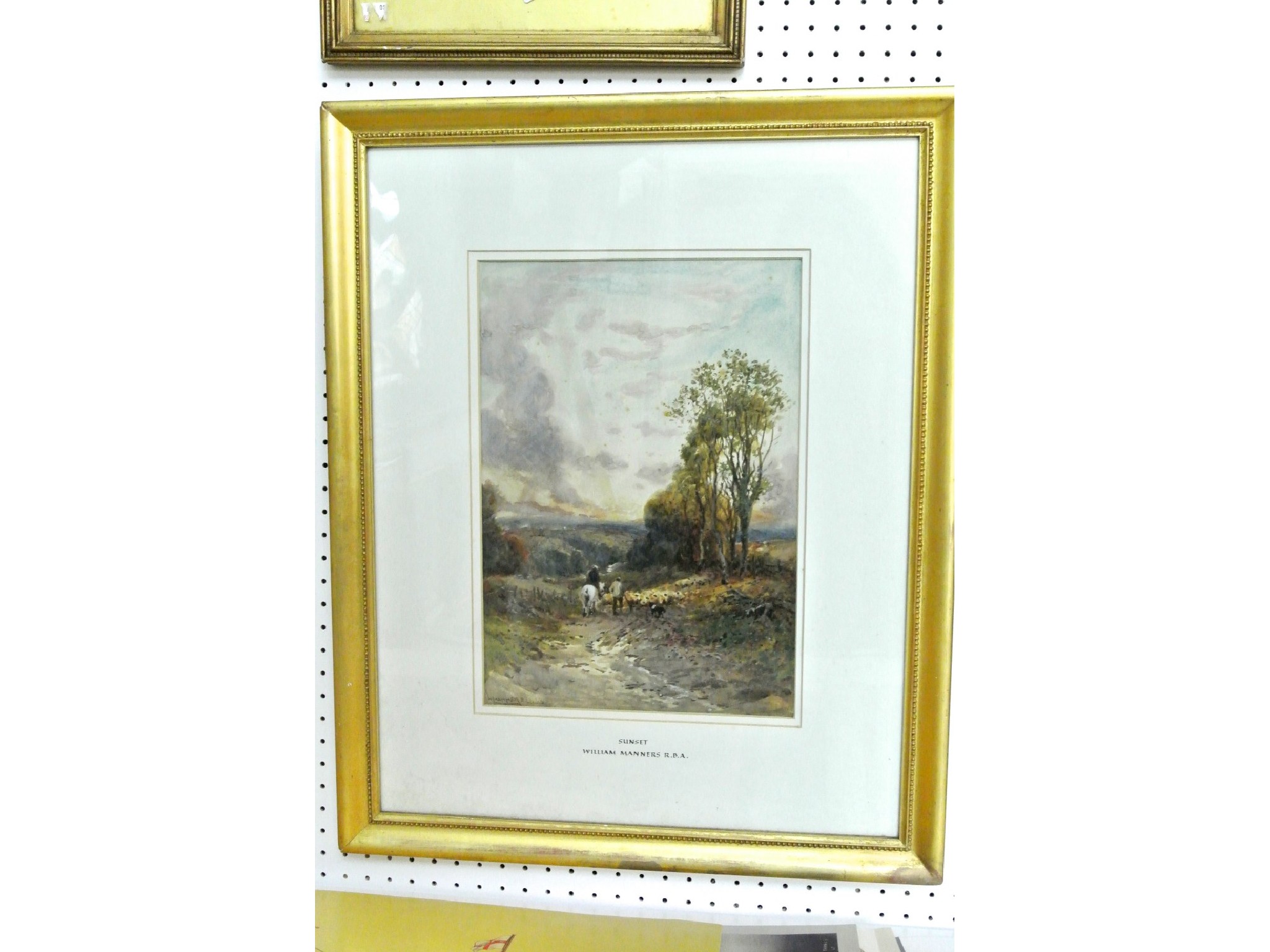 Appraisal: A late th century watercolour by William Manners showing a