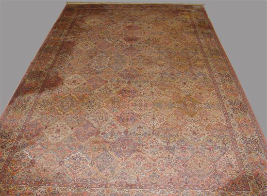 Appraisal: Karastan Machine Woven Wool Oriental Rug Mid th Century Bakhtiari