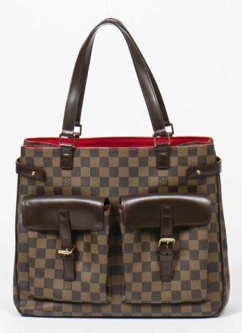 Appraisal: Louis Vuitton Uzes tote bag in Damier Ebene coated canvas