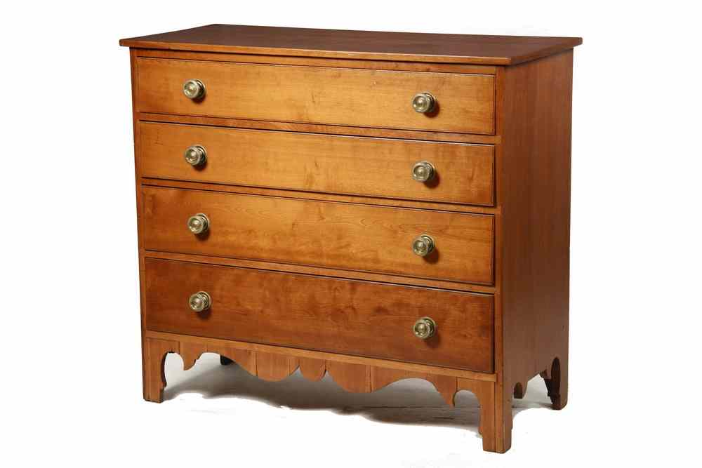 Appraisal: CHEST OF DRAWERS - Late th early th c cherry