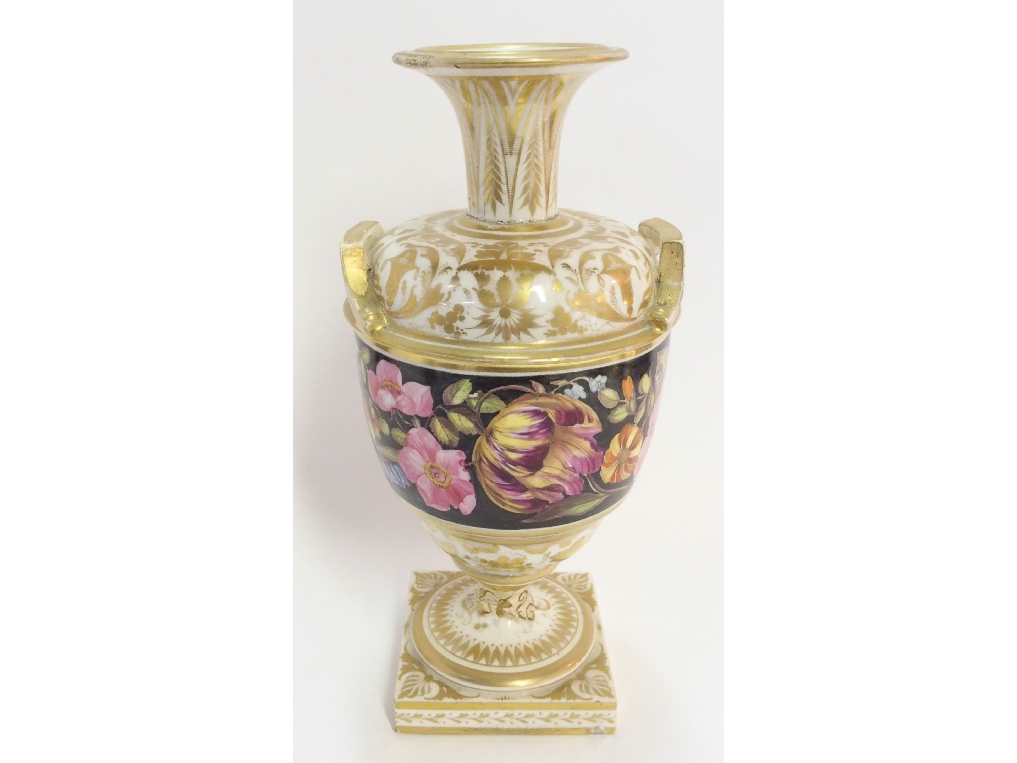 Appraisal: Derby porcelain painted footed vase