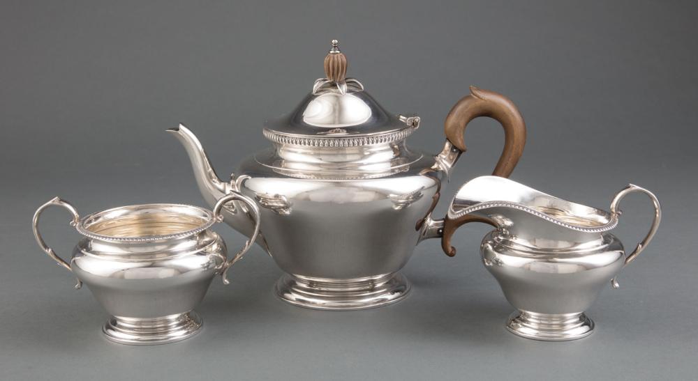 Appraisal: George V Sterling Silver Tea Service Edward Barnard Sons Ltd