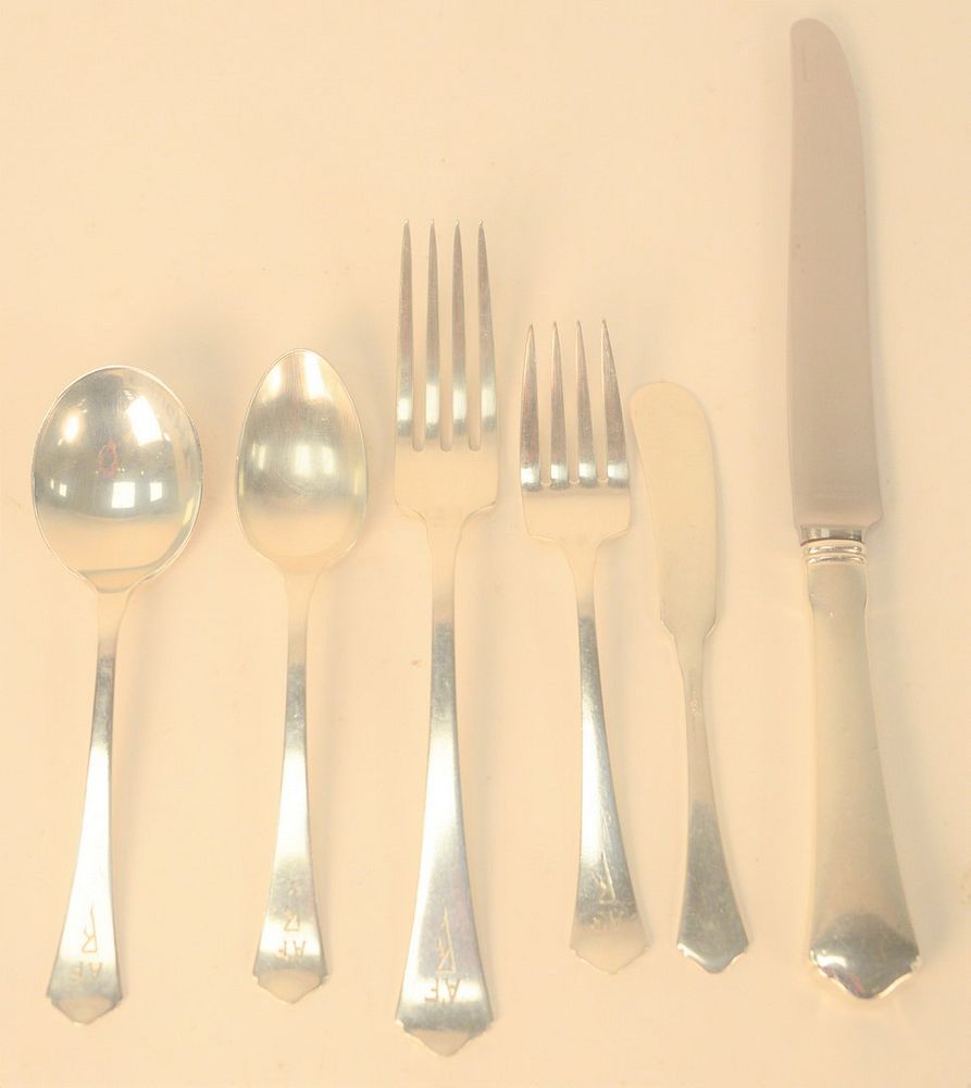 Appraisal: Sixty-eight total piece Sterling Silver Flatware Set t oz plus