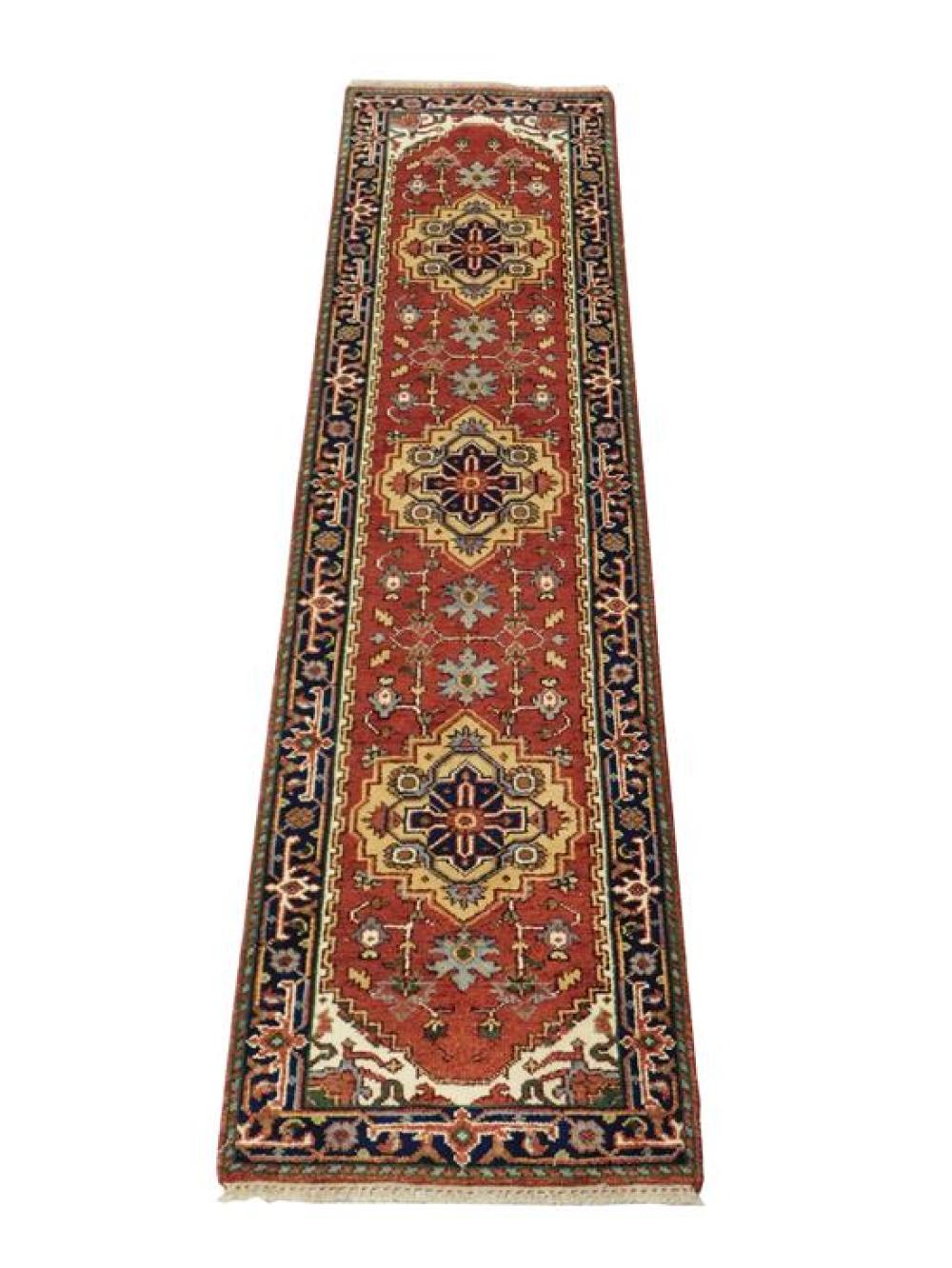 Appraisal: RUG Agra Serapi runner ' x ' hand-woven wool on