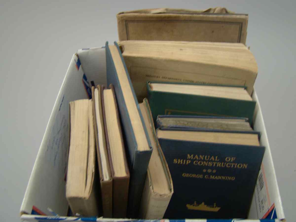 Appraisal: MARINE Eleven assorted books on marine-related subjects all owned by