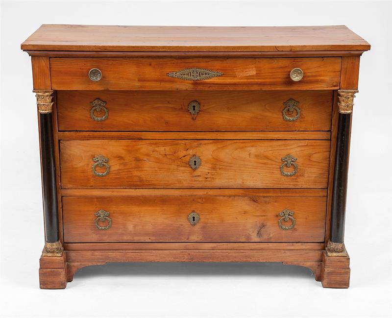 Appraisal: Charles X Gilt-Metal-Mounted Fruitwood Commode x x in From the