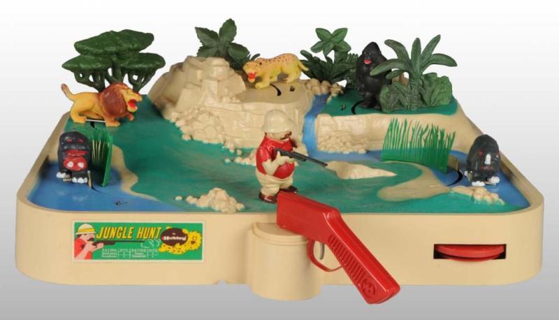 Appraisal: Plastic Hubley Jungle Hunt Battery Operated Game Description Circa s