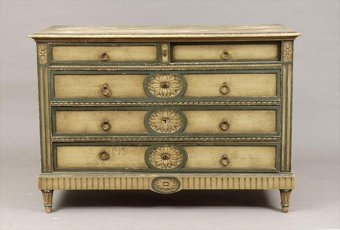 Appraisal: Directoire-Style Painted Commode x x in Provenance from an estate