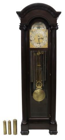 Appraisal: Mathias Bauerle nine tube grandfather clock model no St Georgen