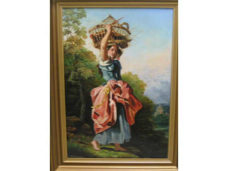 Appraisal: ATTRIBUTED TO FILLIPO INDONI ITALIAN th Century Girl on the