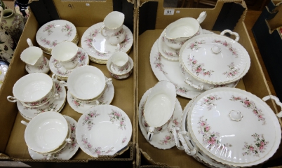 Appraisal: A collection of Royal Albert Lavender Rose Dinnerware including tureens