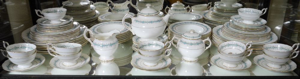 Appraisal: COALPORT ''GENEVA'' FINE CHINA Approx pieces to include dinner plates