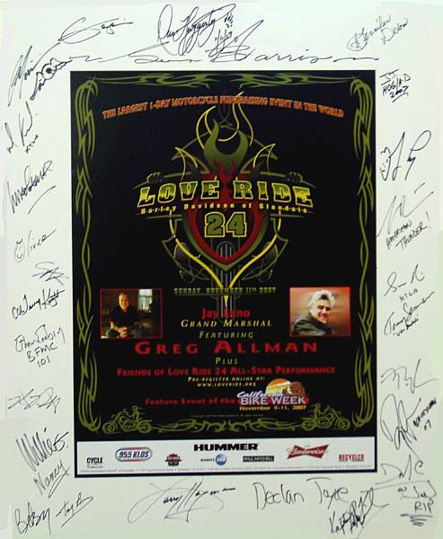 Appraisal: Love Ride Autographed Poster