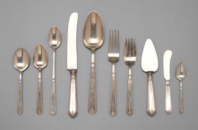 Appraisal: Gorham Princess Patricia sterling flatware pieces three-letter monograms oz T