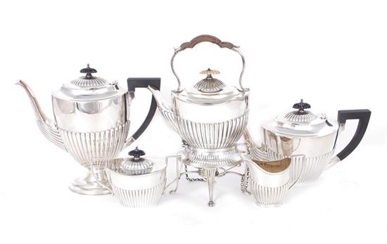 Appraisal: English assembled tea and coffee service first half th century