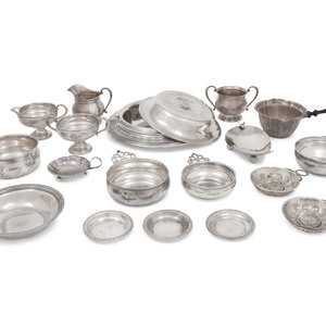 Appraisal: A Group of American Silver Hollowware comprising assorted small dishes