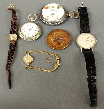 Appraisal: - Group of wrist and pocket watches- ladies k Rolex