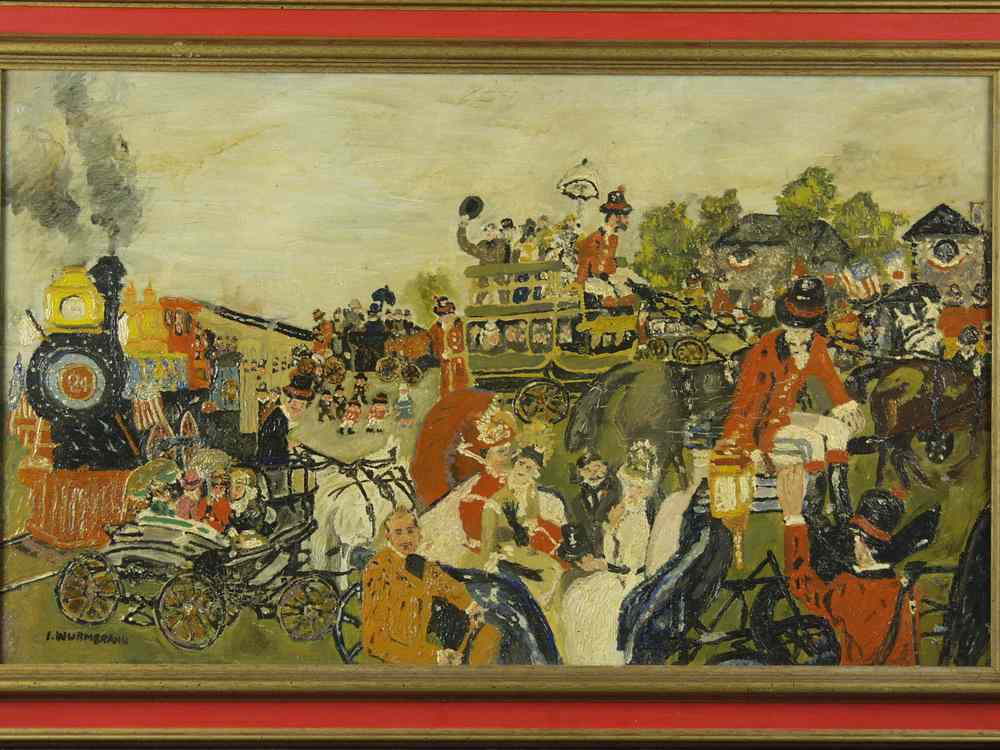 Appraisal: OOC - Depicting coach scene with train and coaches people