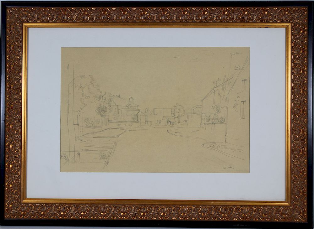 Appraisal: Manner of Albert Marquet Sketch of a VIllage Manner of