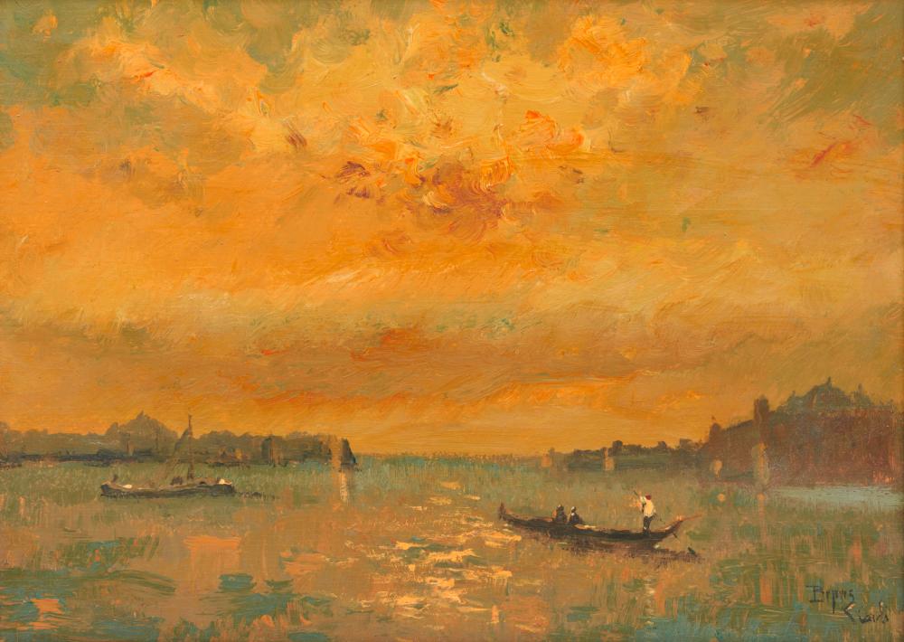 Appraisal: GIUSEPPE 'BEPPE' CIARDI Italian - Sunset in Venice oil on