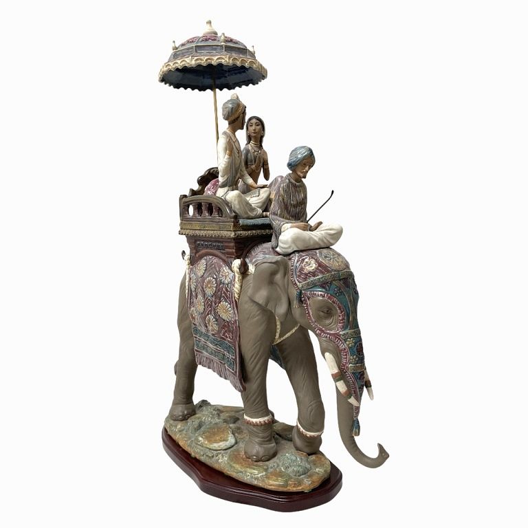 Appraisal: Lladro Porcelain Road to Mandalay Sculpture Very Large Lladro Porcelain