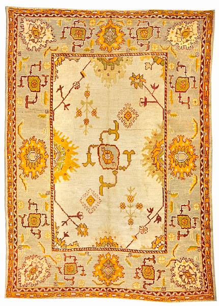 Appraisal: An Oushak carpet West Anatolia size approximately ft in x