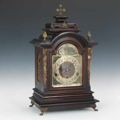 Appraisal: th C Strike Westminster Chime Shelf Clock th C strike