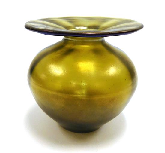 Appraisal: GLASS Art glass vase in the manner of Durand or