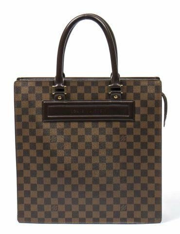 Appraisal: Louis Vuitton Venice GM Sac Plat handbag in Damier Ebene