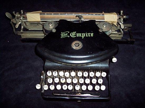 Appraisal: The Empire typewriter circa