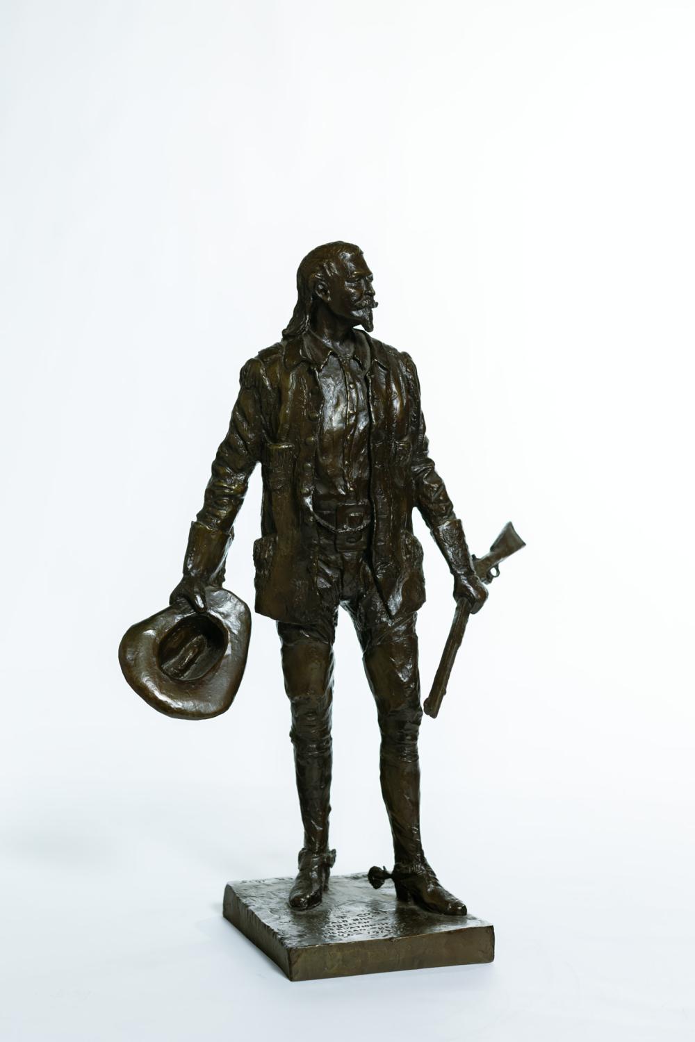 Appraisal: BOB SCRIVER American - Buffalo Bill bronze signed dated and