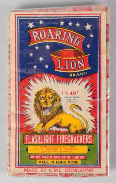 Appraisal: Roaring Lion -Pack Firecrackers Class Manufactured by Kwong Man Lung