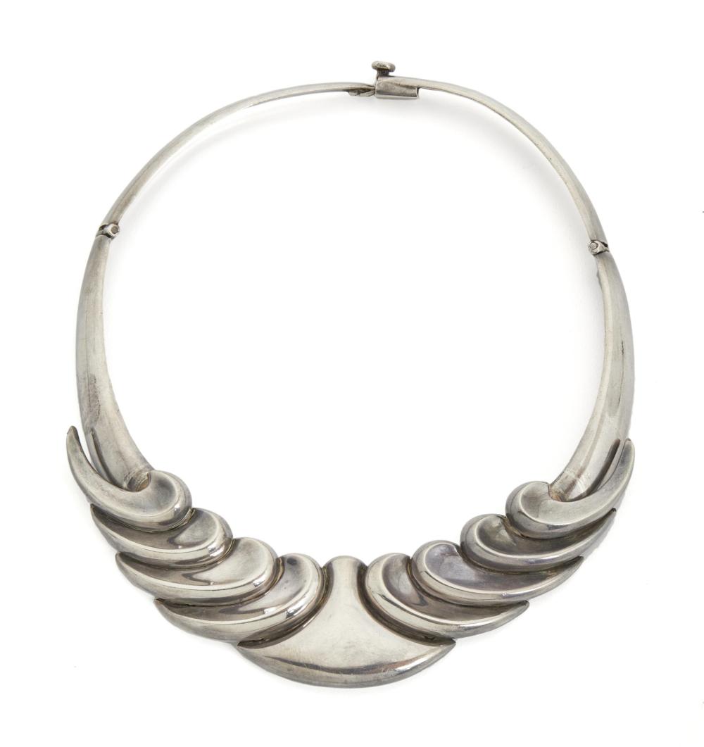 Appraisal: An Antonio Pineda silver necklace - Taxco Mexico Crown mark